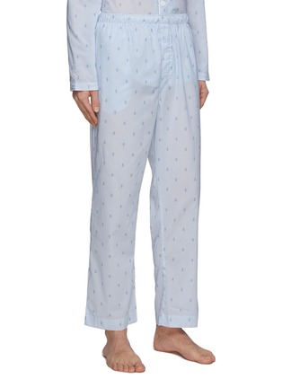 Detail View - Click To Enlarge - DEREK ROSE - Bee Stripe Patterned Cotton Pyjama Set