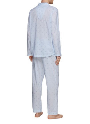 Back View - Click To Enlarge - DEREK ROSE - Bee Stripe Patterned Cotton Pyjama Set