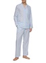 Figure View - Click To Enlarge - DEREK ROSE - Bee Stripe Patterned Cotton Pyjama Set