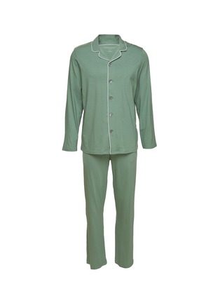 Main View - Click To Enlarge - DEREK ROSE - Contrasting Trim Modal Blend Pyjama Set