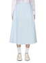 Main View - Click To Enlarge - THOM BROWNE  - Striped Grosgrain Tab A-Line Flare Midi Skirt