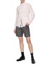 Figure View - Click To Enlarge - THOM BROWNE  - 4 Bar Flower Intarsia V-Neck Cotton Knit Cardigan