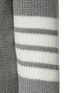  - THOM BROWNE  - 4 Bar Stripe Cable Trim Cotton Knit Crewneck Cardigan