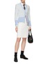 Figure View - Click To Enlarge - THOM BROWNE  - Striped Knit V-Neck Cardigan