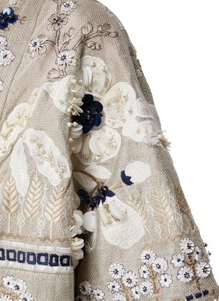 - BIYAN - Floral Embroidery Long Kimono Coat