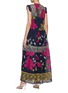 Back View - Click To Enlarge - BIYAN - Embroidered Silk Maxi Dress