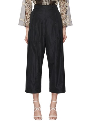 Main View - Click To Enlarge - BIYAN - Pleat Detail High Waist Tapered Pants