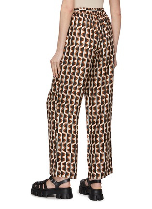 Back View - Click To Enlarge - BIYAN - All Over Graphic Print Straight Leg Pants