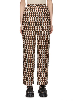 Main View - Click To Enlarge - BIYAN - All Over Graphic Print Straight Leg Pants