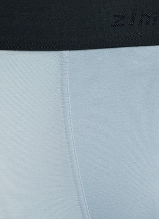 Detail View - Click To Enlarge - ZIMMERLI - Logo Jacquard Elasticated Waistband Boxer Briefs