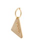 Main View - Click To Enlarge - PRADA - Zirconia Gold Toned Metal Triangular Drop Earring — Right