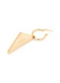 Detail View - Click To Enlarge - PRADA - Zirconia Gold Toned Metal Triangular Drop Earring — Left