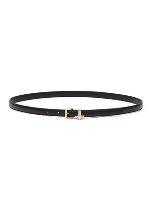 Main View - Click To Enlarge - PRADA - LOGO BUCKLE SAFFIANO LEATHER BELT