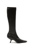THE ROW - ‘LADY’ SQUARE TOE NAPPA LEATHER KNEE HIGH BOOTS