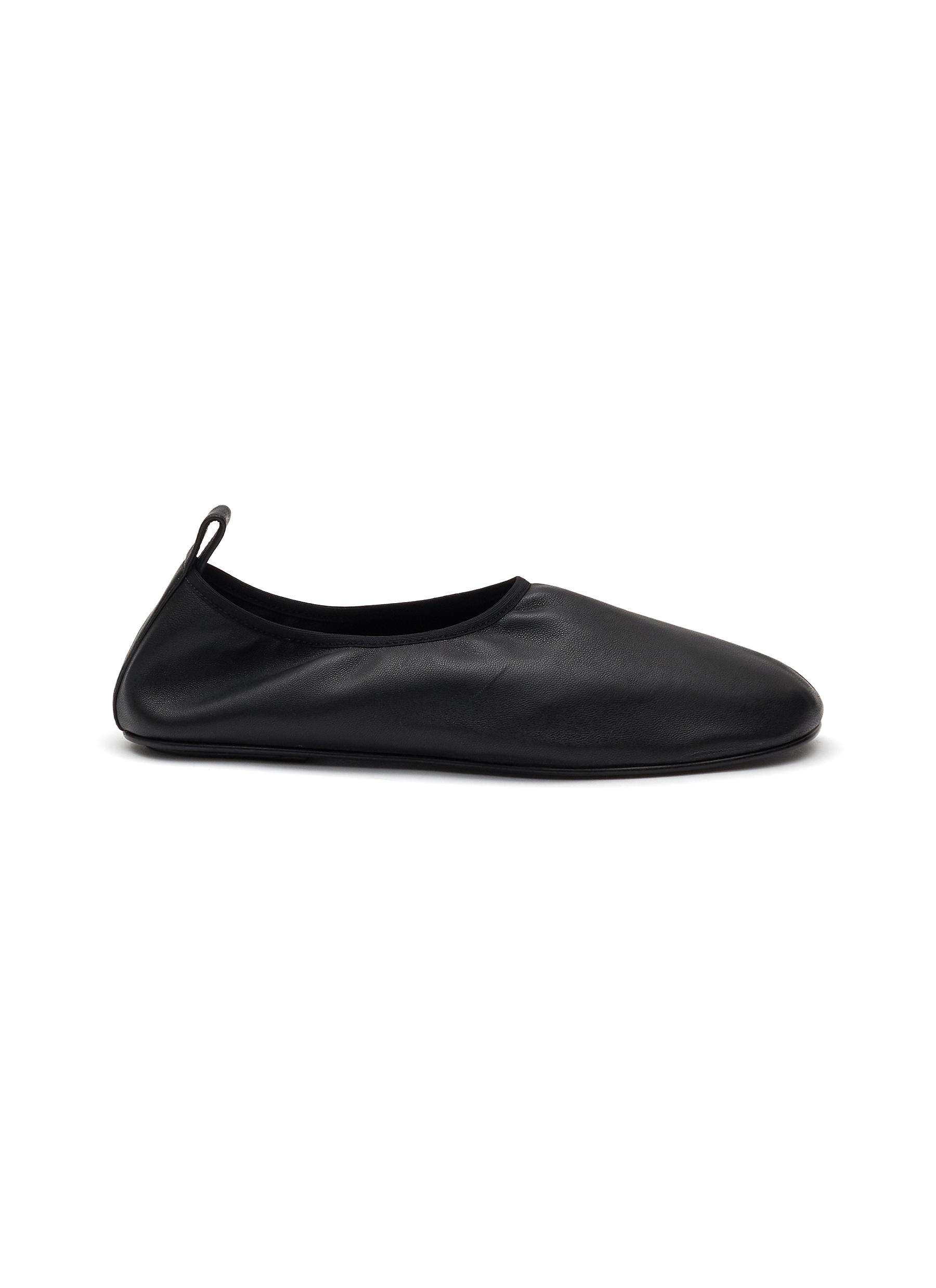THE ROW 'Ozzy' Nappa Leather Sock Slippers