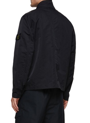 Back View - Click To Enlarge - STONE ISLAND - Logo Embroidery Zip Up Snap Button Jacket