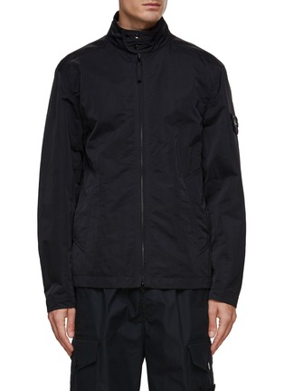 Main View - Click To Enlarge - STONE ISLAND - Logo Embroidery Zip Up Snap Button Jacket