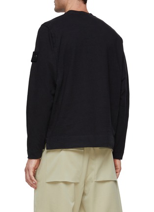 Back View - Click To Enlarge - STONE ISLAND - Ghost Cotton Sweatshirt