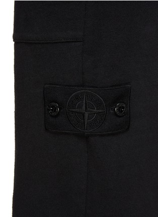  - STONE ISLAND - ‘Ghost’ Logo Badge Cotton Sweatpants