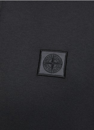  - STONE ISLAND - Logo Patch Dyed Cotton Polo Shirt