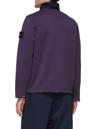 Back View - Click To Enlarge - STONE ISLAND - Ripstop Cotton Fleece Jacket