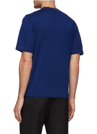 Back View - Click To Enlarge - DREYDEN - Cashmere Knit Loose Fit Crewneck T-Shirt