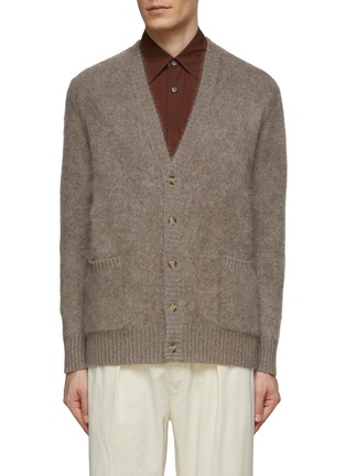 Main View - Click To Enlarge - DREYDEN - Classic Cashmere Knit V-Neck Cardigan