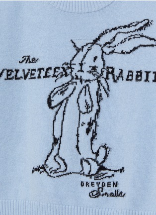 Detail View - Click To Enlarge - DREYDEN - ‘The Velveteen Rabbit’ Graphic Cashmere Knit Kids Sweater