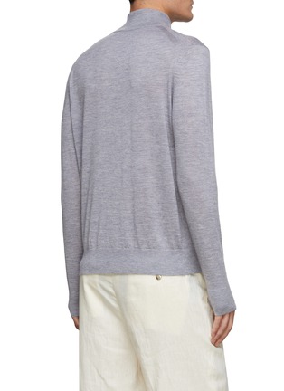 Back View - Click To Enlarge - DREYDEN - Cashmere Knit High Neck Sweater