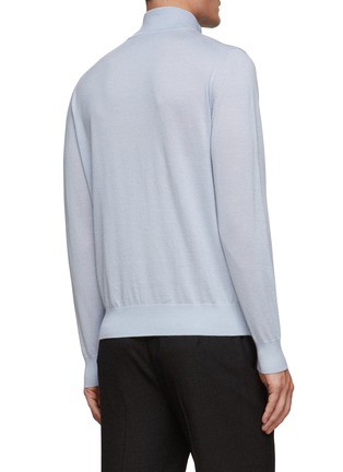 Back View - Click To Enlarge - DREYDEN - Cashmere Knit High Neck Sweater