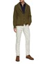 Figure View - Click To Enlarge - DREYDEN - Shawl Collar Ribbed Knit Cardigan