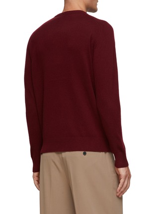 Back View - Click To Enlarge - DREYDEN - Classic Cashmere Knit Crewneck Sweater