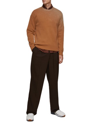Figure View - Click To Enlarge - DREYDEN - Ombré Cashmere Knit Crewneck Sweater