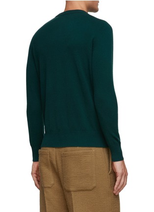 Back View - Click To Enlarge - DREYDEN - x Mr Slowboy 'The Father’ Graphic Cashmere Knit Sweater