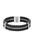Main View - Click To Enlarge - JOHN HARDY - ‘CLASSIC CHAIN’ TRIPLE ROW LEATHER STERLING SILVER BRACELET