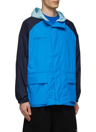 Front View - Click To Enlarge - PANGAIA - RECYCLED NYLON COLOR BLOCK JACKET