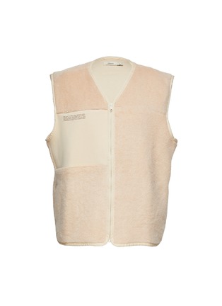 Main View - Click To Enlarge - PANGAIA - COLOUR BLOCK RECYCLED WOOL FLEECE GILET