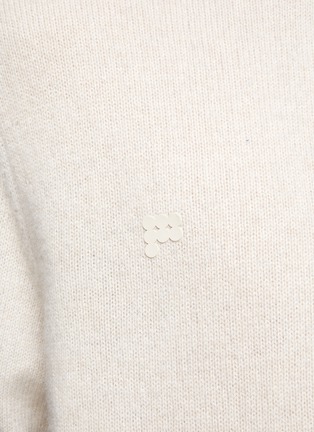 Detail View - Click To Enlarge - PANGAIA - CREWNECK LONG SLEEVE CASHMERE WOOL BLEND KNIT SWEATER