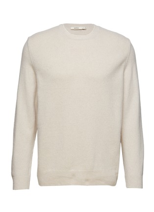 Main View - Click To Enlarge - PANGAIA - CREWNECK LONG SLEEVE CASHMERE WOOL BLEND KNIT SWEATER