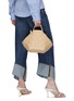Front View - Click To Enlarge - BOTTEGA VENETA - ‘Bowling Cassette’ Woven Leather Bag