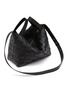 Detail View - Click To Enlarge - BOTTEGA VENETA - ‘Bowling Cassette’ Woven Leather Bag