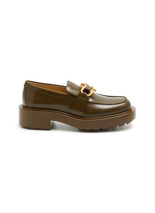 Main View - Click To Enlarge - BOTTEGA VENETA - ‘Monsieur’ Horsebit Embellished Patent Leather Loafers