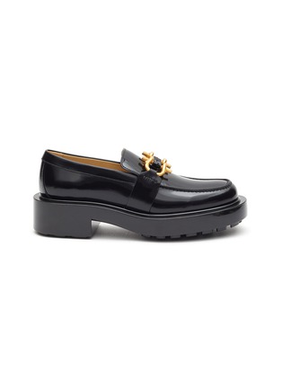 Main View - Click To Enlarge - BOTTEGA VENETA - ‘Monsieur’ Buckle Appliqué Patent Leather Loafers