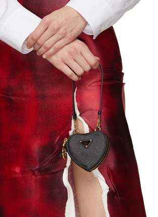 Prada Logo-Plaque Saffiano Leather Mini Bag