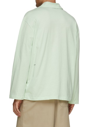 Back View - Click To Enlarge - PANGAIA - Organic Cotton Long Sleeve Pajama Shirt
