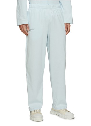 Front View - Click To Enlarge - PANGAIA - Organic Cotton Loose Pajama Track Pants