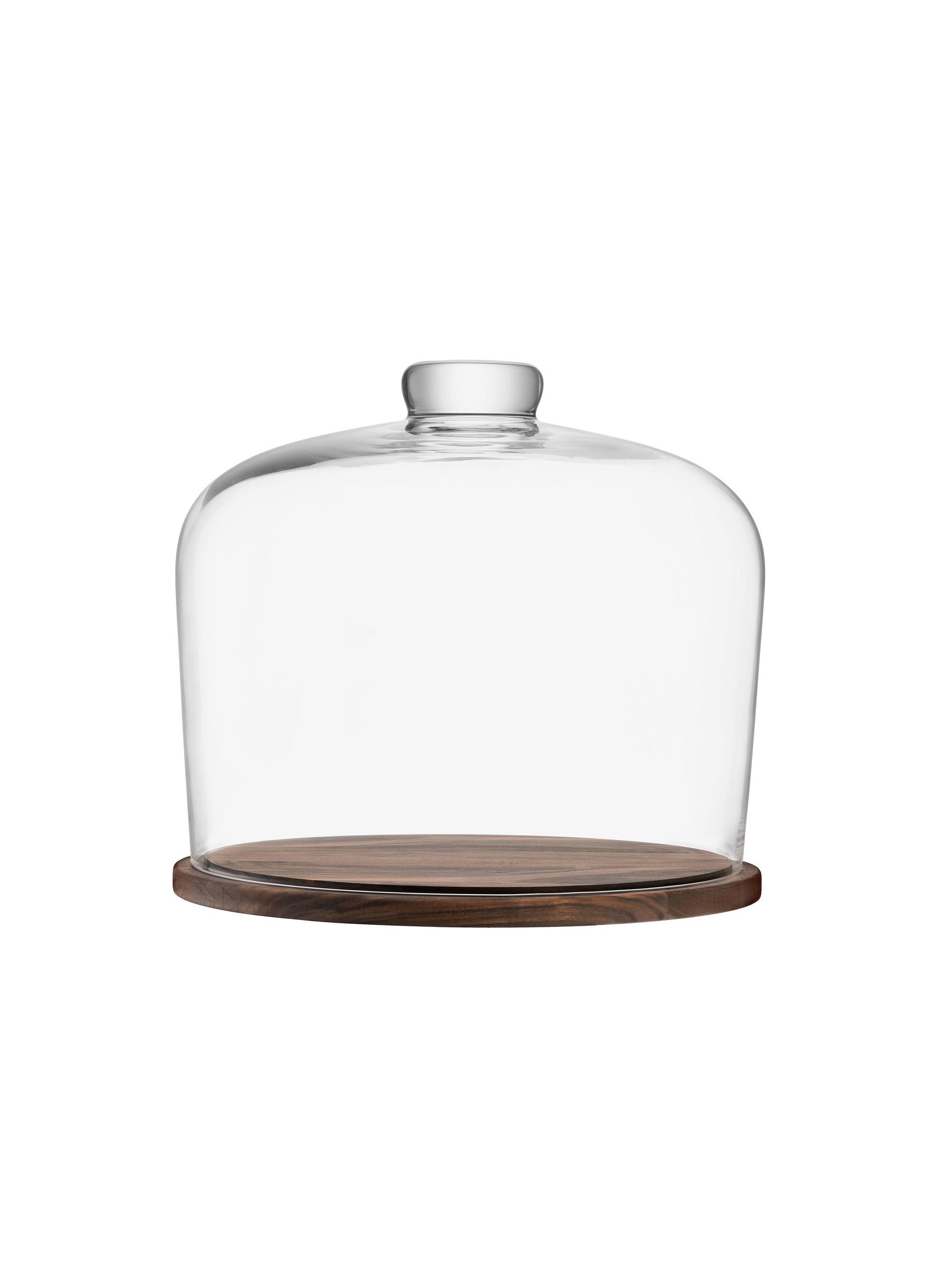 Lsa City Glass Dome & Walnut Base ModeSens