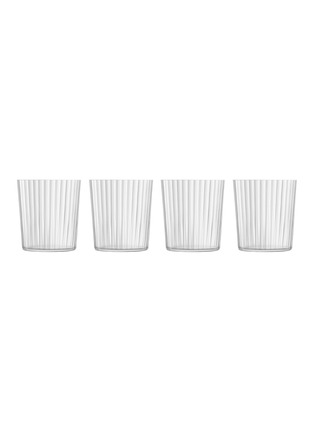 Main View - Click To Enlarge - LSA - Gio Line Textured Glass Tumblers 560ml — Set Of 4