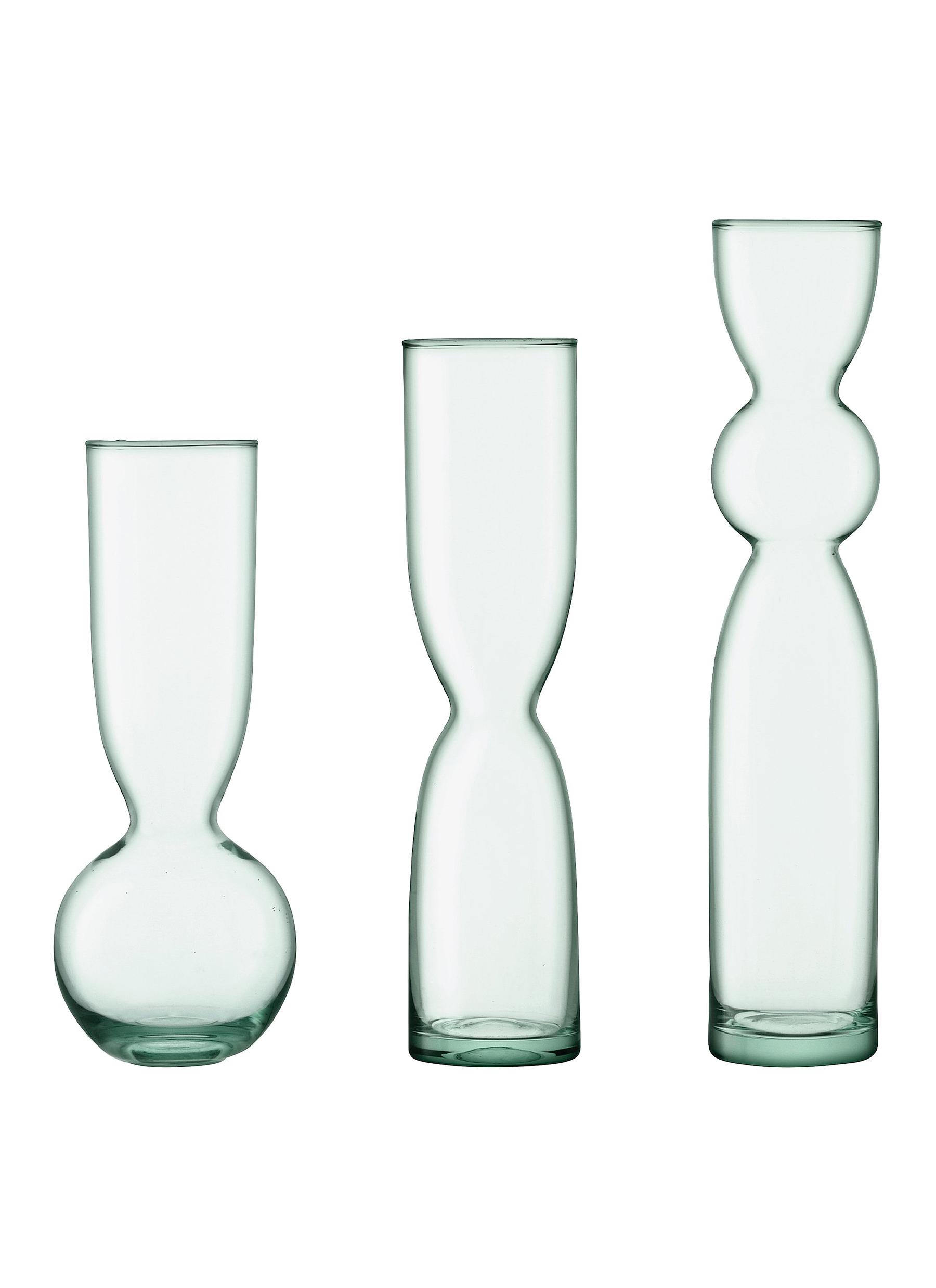 Canopy Recycled Glass Trio Vase Set