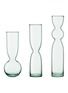 Main View - Click To Enlarge - LSA - Canopy Recycled Glass Trio Vase Set